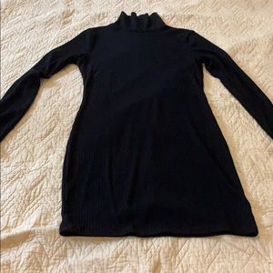 UO RIBBED turtle neck dress LBD